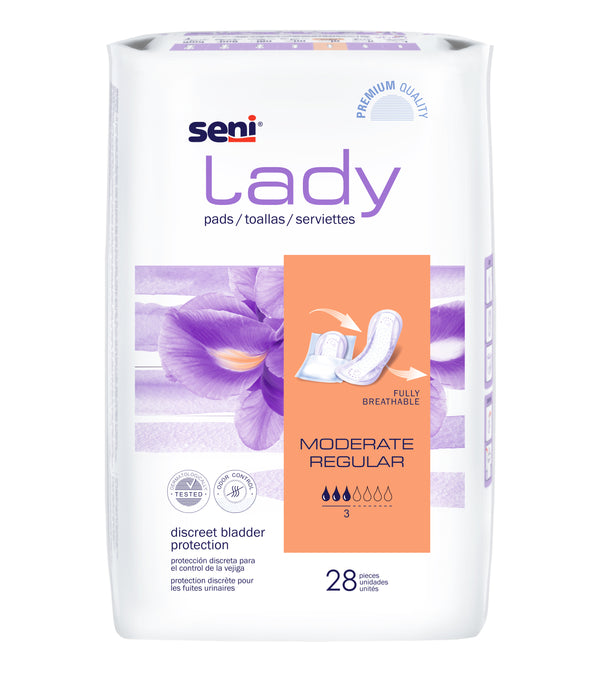 Seni Lady Moderate Pads, Regular size - Light Incontinence