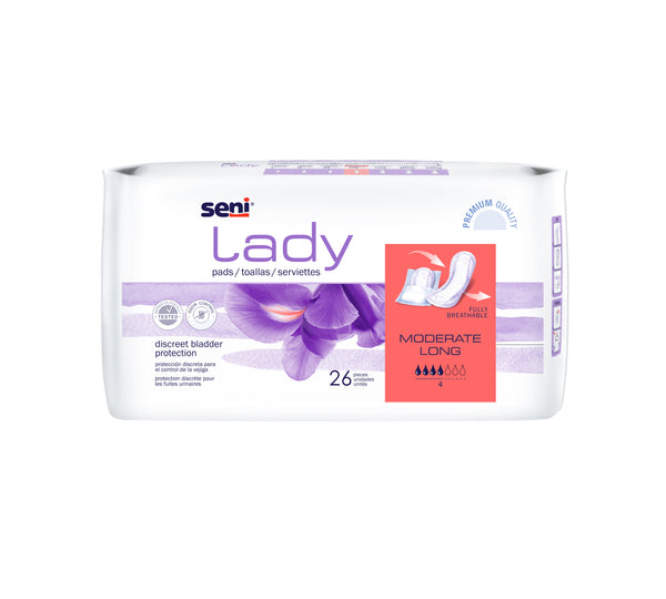 Seni Lady Moderate Pads, Long size - Light Incontinence