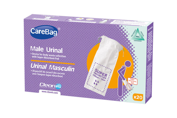 Super Absorbent - Male Urinal Bags - Medical Grade